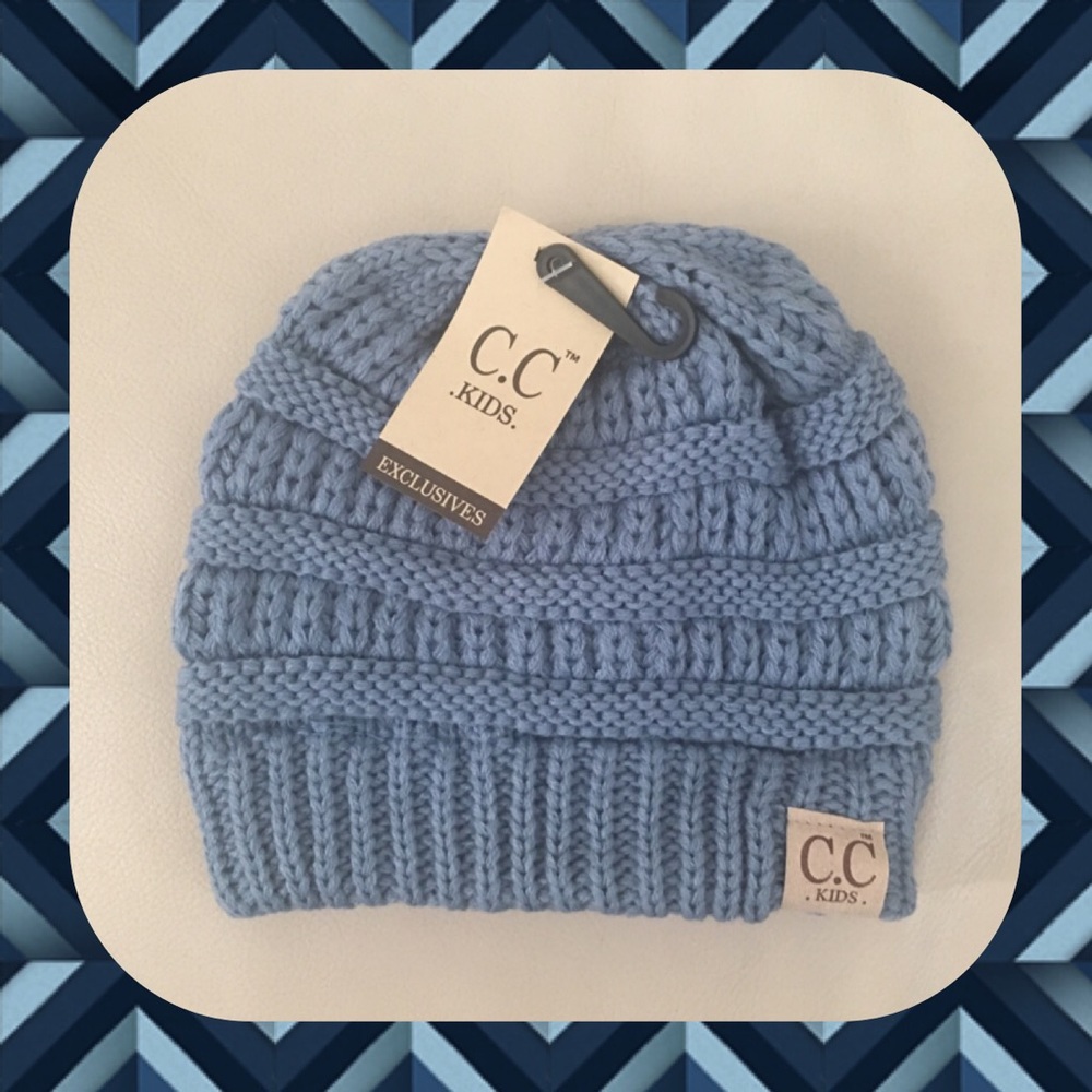 Kids Exclusives Beanie Cap Hat Denim Blue C.C. Kids